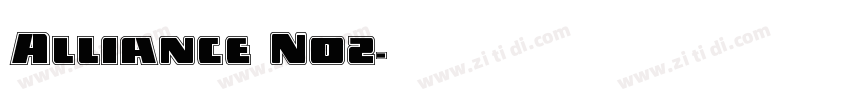 Alliance No2字体转换